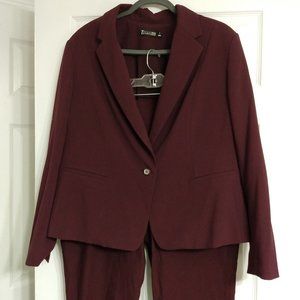 NY&C wine red two-piece suit
